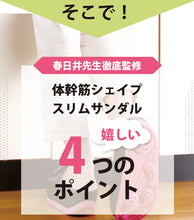 画像をギャラリービューアに読み込む, 体幹筋シェイプスリムサンダル